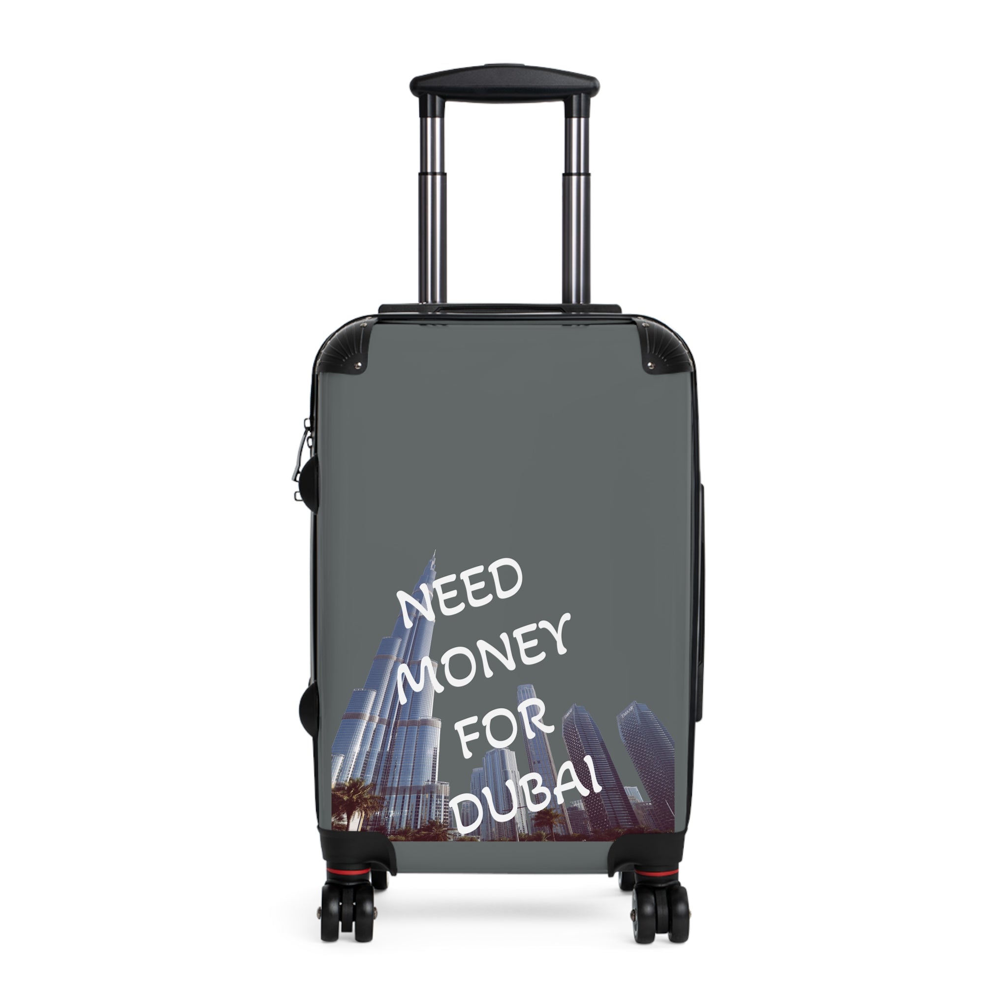 Travel Suitcase with Fun Design - NEED MONEY FOR DUBAI